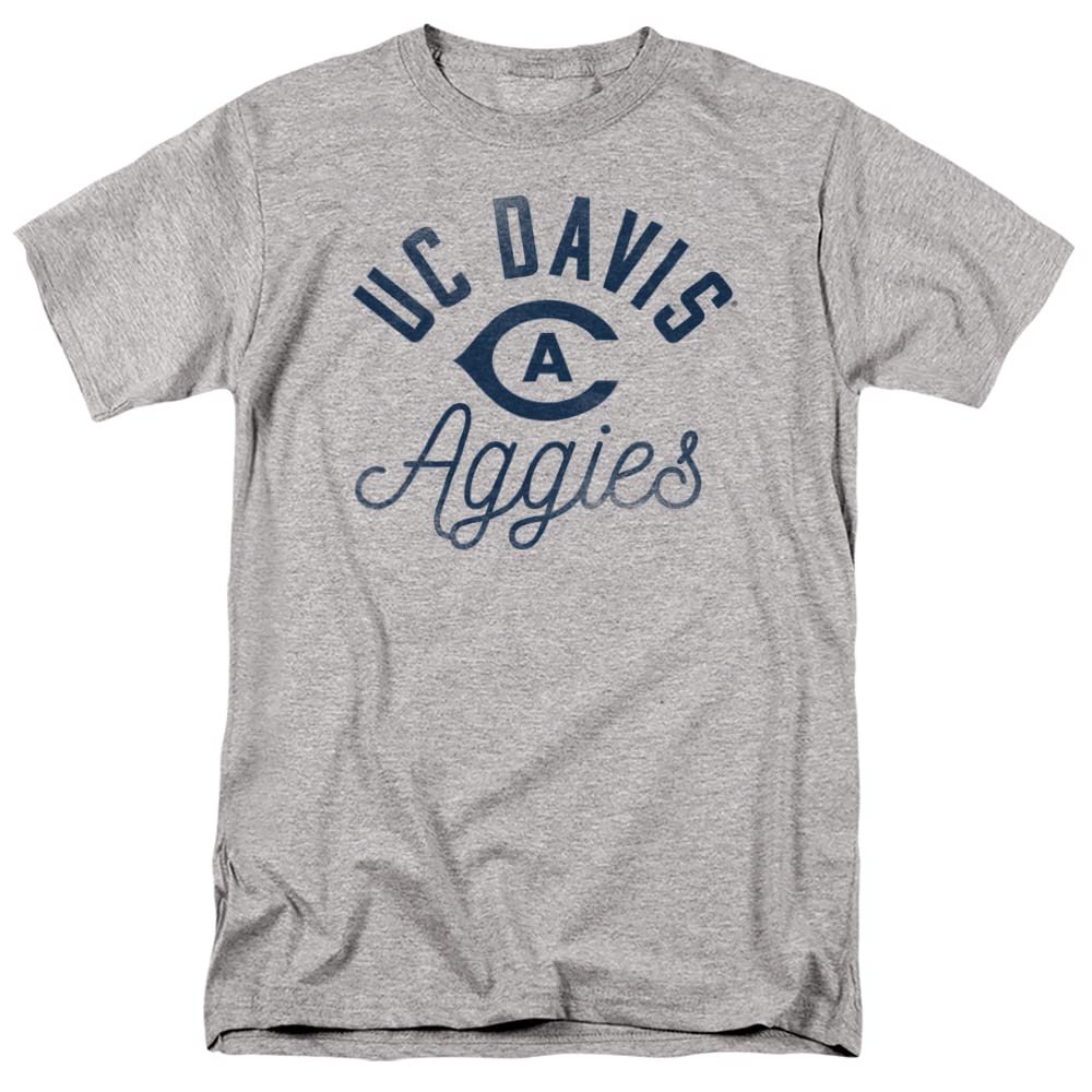University of California Davis Official Aggies Unisex Adult T Shirt,Athletic Heather, 4X-Large