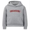 Daxton Youth Unisex Pullover Cities State Hoodie Mid-Weight Fleece Sweater - Philadelphia Heather Gray Burgundy, M view 1