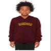 Daxton Youth Unisex Pullover Cities State Hoodie Mid-Weight Fleece Sweater - Washington Burgundy Gold, S view 2