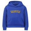 Daxton Youth Unisex Pullover Cities State Hoodie Mid-Weight Fleece Sweater - Seattle Royal Gold, XS view 1
