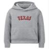 Daxton Youth Unisex Pullover Cities State Hoodie Mid-Weight Fleece Sweater - Texas Heather Gray Burgundy, S view 1