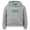 Daxton Youth Unisex Pullover Cities State Hoodie Mid-Weight Fleece Sweater - Ohio Heather Gray Green, L view 1