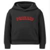 Daxton Youth Unisex Pullover Cities State Hoodie Mid-Weight Fleece Sweater - Portland Black Red, XL view 1