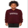 Daxton Youth Unisex Pullover Cities State Hoodie Mid-Weight Fleece Sweater - Montana Burgundy White, XL view 2