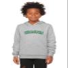Daxton Youth Unisex Pullover Cities State Hoodie Mid-Weight Fleece Sweater - Philadelphia Heather Gray Green, XS view 2