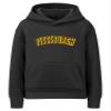 Daxton Youth Unisex Pullover Cities State Hoodie Mid-Weight Fleece Sweater - Pittsburgh Black Gold, XS view 1