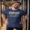Resistance is Not Futile It's Voltage Divided by Current - Funny Graphic Tee Shirt for Men - 001- F/Charcoal-2X view 2