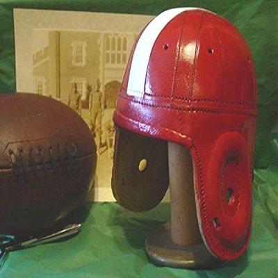 Past Time Sports 1940 Georgia Bull Dog Leather Football Helmet