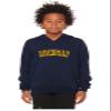 Daxton Youth Unisex Pullover Cities State Hoodie Mid-Weight Fleece Sweater - Michigan Navy Gold, S view 2