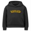Daxton Youth Unisex Pullover Cities State Hoodie Mid-Weight Fleece Sweater - Oakland Black Gold, L view 1