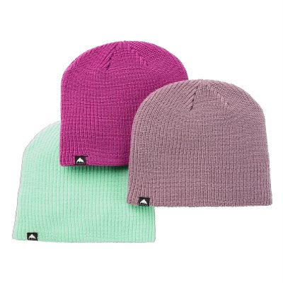 Kids' Recycled DND Beanie - 3 Pack, Elderberry/Jewel Green/Vivid Viola, One Size