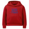Daxton Youth Unisex Pullover Cities State Hoodie Mid-Weight Fleece Sweater - New York Red Royal, L view 1