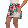 Autumn Leaves Print Flutter Style Golf/Tennis Skort/Skirt - Made in USA (Small (2-6)) Rainbow view 3