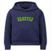 Daxton Youth Unisex Pullover Cities State Hoodie Mid-Weight Fleece Sweater - Seattle Navy Lime, S view 1