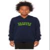 Daxton Youth Unisex Pullover Cities State Hoodie Mid-Weight Fleece Sweater - Seattle Navy Lime, S view 2