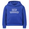Daxton Youth Unisex Pullover Cities State Hoodie Mid-Weight Fleece Sweater - New Orleans Royal White, S view 1