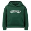 Daxton Youth Unisex Pullover Cities State Hoodie Mid-Weight Fleece Sweater - Michigan Hunter White, S view 1