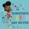 Fifth Sun Ada Twist, Scientist Say Never Girls Short Sleeve Tee Shirt, Tahiti Blue, Medium view 2