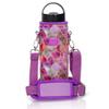 Made Easy Kit Neoprene Water Bottle Carrier Holder with Adjustable Shoulder Strap for Insulating & Carrying Water Container Canteen Flask Available in 5 Sizes (Purple Stained Glass, M (16oz-22oz)) view 1