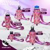 Made Easy Kit Neoprene Water Bottle Carrier Holder with Adjustable Shoulder Strap for Insulating & Carrying Water Container Canteen Flask Available in 5 Sizes (Purple Stained Glass, M (16oz-22oz)) view 3