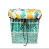 Bike Basket Liner, Beach Bag & Travel Tote All in One Bag Waterproof Neoprene Reversible Prints Two Large Zipper Pockets Locking Toggle with Draw String view 2