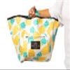 Bike Basket Liner, Beach Bag & Travel Tote All in One Bag Waterproof Neoprene Reversible Prints Two Large Zipper Pockets Locking Toggle with Draw String view 4