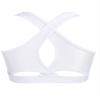 Hedmy Kids Girls Stretch Sports Bra Girls Training Bra Crop Tank Top Cami for Children Racer Back Top Vest White 4 Years view 2