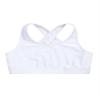 Hedmy Kids Girls Stretch Sports Bra Girls Training Bra Crop Tank Top Cami for Children Racer Back Top Vest White 4 Years view 3