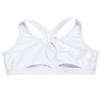 Hedmy Kids Girls Stretch Sports Bra Girls Training Bra Crop Tank Top Cami for Children Racer Back Top Vest White 4 Years view 4