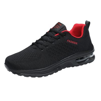 Men's Lightweight Lace Up Mesh Sneakers Outdoor Athletic Running Shoes Casual Sport Shoes Runing Breathable Shoes Sneakers Red