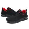 Men's Lightweight Lace Up Mesh Sneakers Outdoor Athletic Running Shoes Casual Sport Shoes Runing Breathable Shoes Sneakers Red view 2