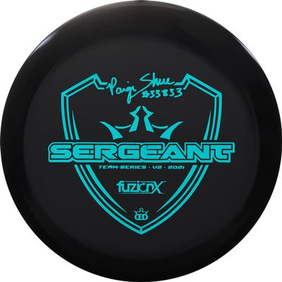 Dynamic Discs Limited Edition 2021 Team Series V2 Paige Shue Fuzion-X Sergeant Distance Driver Golf Disc [Colors May Vary] - 173-176g
