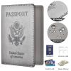 Eoehro Passport Holder for Travel Essentials-2Pack, Passport Wallet Cover Case for Travel Must Haves Accessories,Passport Book Holders for Women and Men view 3