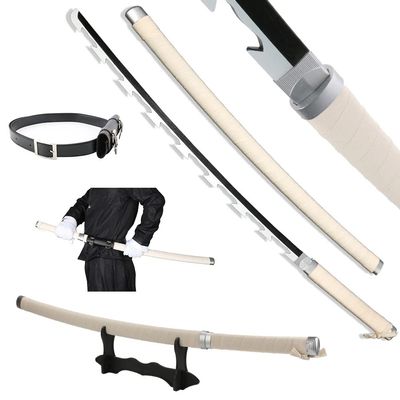 Demon Slayer Sword for Cosplay with Belt Holder Stand, 41 inches (Hashibira Inosuke)