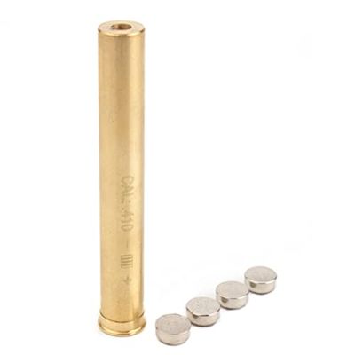 Premium Quality, Cal .410 Red Dot Laser Bore Sight Cartridge, Boresighter, Made of Brass (New Version)