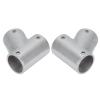 Fafeicy 1 Pair of Boat Handrail Fittings Parts, 60 Degree 316 Stainless Steel Marine Hardware Left Right for Ship Yachts, Fiberglass Yachts, Inflatable Yachts, Business Yachts(25mm(1")), Plumbing view 3