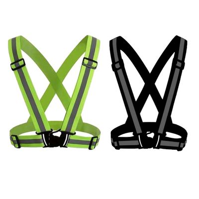 Reflective Vest Gear Unisex Warning Vests Adjustable Laser Safety Band for Night Running Cycling Jogging Walking