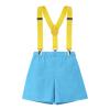 1st First Birthday Outfit Baby Boy Cake Smash One Year Old Party Newborn Toddler Bow Tie Cotton Short Sleeve Romper Shorts Pants Y-back Suspenders 3PCS Clothes Set Photo Shoot Blue 6-12 Months view 4