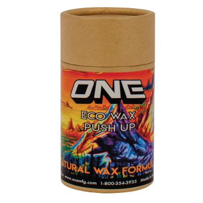 One Mfg Eco Leaf Natural Push Up Snowboard & Ski Wax 57g - Our Natural Plant Based Wax in a Pocket Friendly, Biodegradable Container