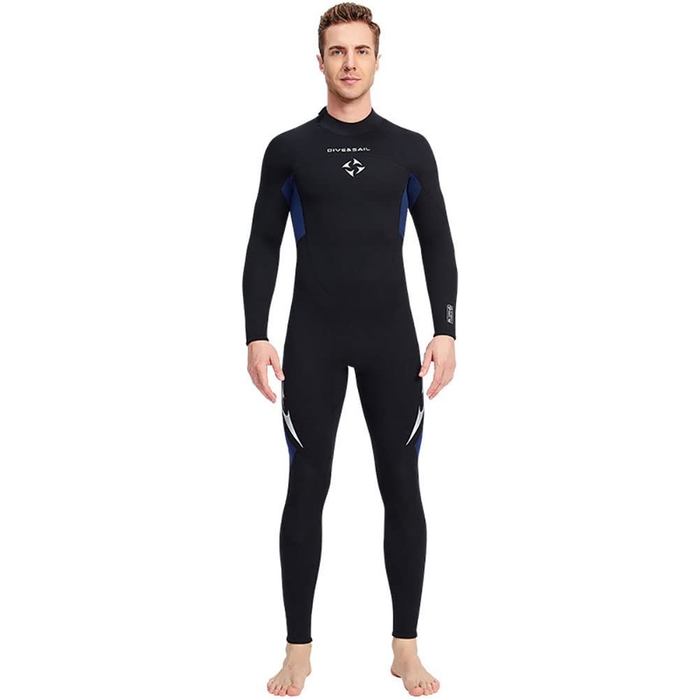 WYYHAA Ultra Stretch 3mm Neoprene Wetsuit, Men's Full Length 5 mm Diving Suit for Snorkeling, Scuba Diving and Other Water Sports,A,XL