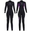 WYYHAA Womens Wetsuit 3mm, Long Sleeve Neoprene Wet Suits Full Length Full Body Diving Suit Back Zip for Surfing Snorkeling Scuba,B,L view 3