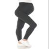 Leggings Depot Women's Maternity Leggings Over The Belly Pregnancy Casual Yoga Tights (Heather Dark Charcoal, X-Large) view 1