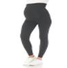 Leggings Depot Women's Maternity Leggings Over The Belly Pregnancy Casual Yoga Tights (Heather Dark Charcoal, X-Large) view 4