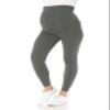 Leggings Depot Women's Maternity Leggings Over The Belly Pregnancy Casual Yoga Tights (Heather Charcoal, X-Large) view 4
