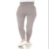 Leggings Depot Women's Maternity Leggings Over The Belly Pregnancy Casual Yoga Tights (Light Grey, Medium) view 3