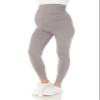 Leggings Depot Women's Maternity Leggings Over The Belly Pregnancy Casual Yoga Tights (Light Grey, Medium) view 4