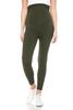 Leggings Depot Women's Maternity Leggings Over The Belly Pregnancy Casual Yoga Tights (Olive, X-Large) view 2