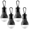 FLY2SKY Portable LED Tent Lamp Emergency Lights with Hook, Hurricane Bulb Lantern Equipment for Camping, Hiking, Backpacking, Fishing Outage, Multicolor, 4 Pack view 1