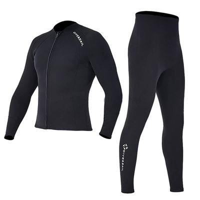 2MM Neoprene Two Piece Wetsuit, Neoprene Surfing Bodyboarding Diving Suit for Men Women Snorkeling Scuba Diving,Men,XL