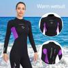 WYYHAA Womens Wetsuit 3mm, Long Sleeve Neoprene Wet Suits Full Length Full Body Diving Suit Back Zip for Surfing Snorkeling Scuba,B,3XL view 4